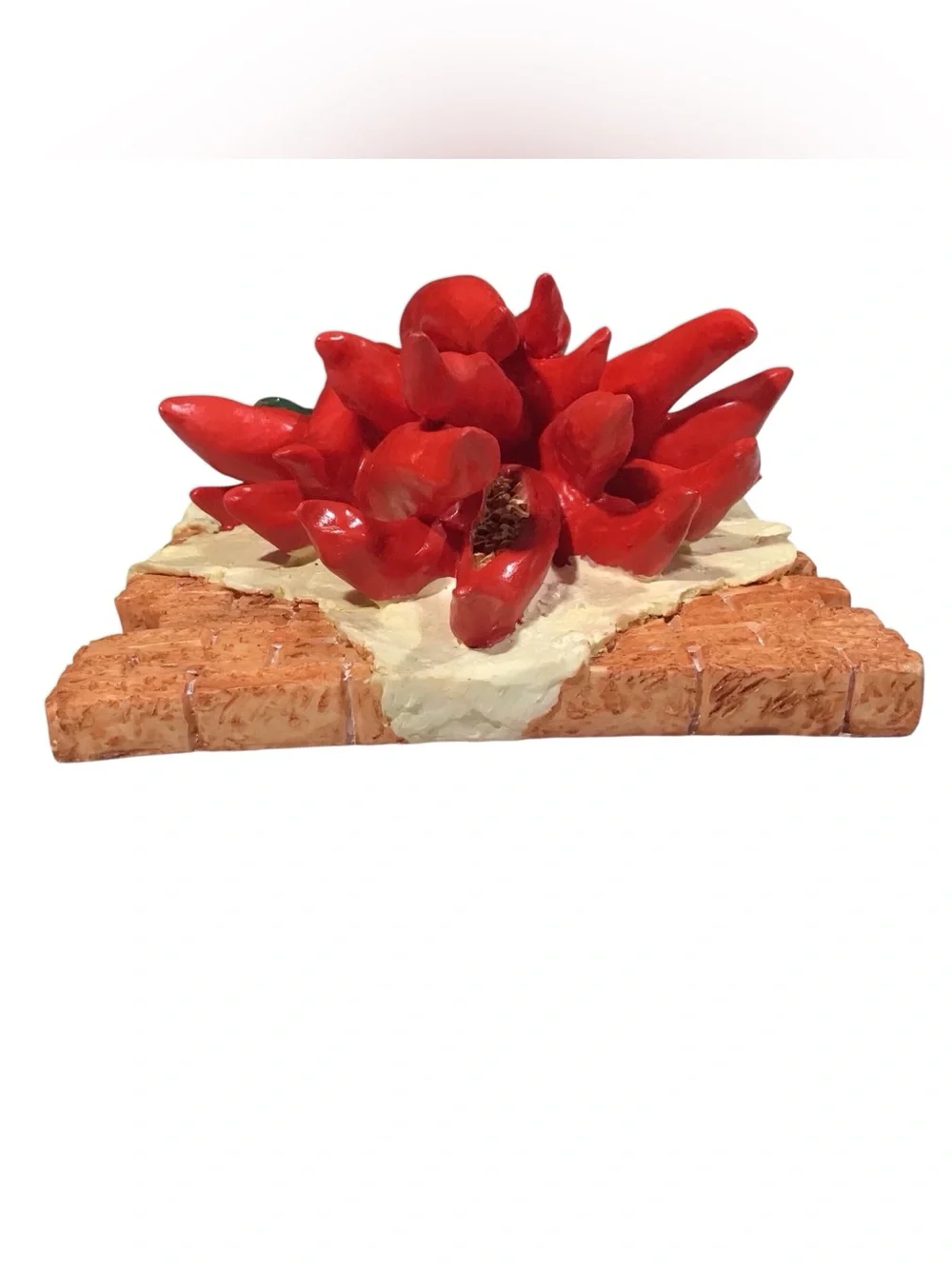 KMC Red Chili Pepper Resin Wall Accent Home Decor Vintage